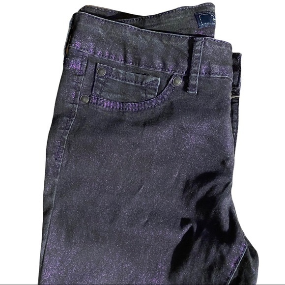 JESSICA SIMPSON Black Cranberry Glittery Stretch Jeans NWOT 29 - Picture 3 of 8